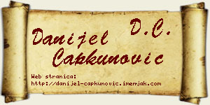 Danijel Čapkunović vizit kartica